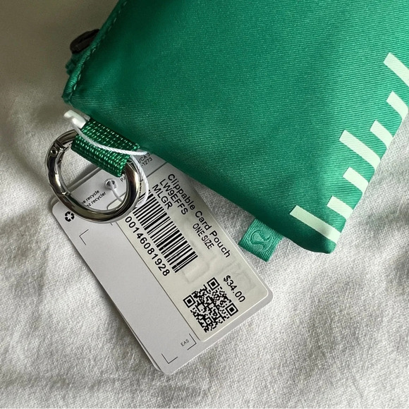 🆕 Lululemon Clippable Card Pouch - Maldives Green - Picture 3 of 4